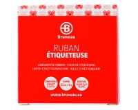 Cinta Bruneau de papel 12 mm x 4 m blanco negro escritura - Dymo Letratag 91200