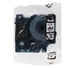 Ruban polyester 9 mm blanc écriture noire