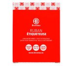 Ruban polyester 9 mm blanc écriture noire