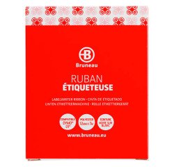 Cinta Bruneau 12 mm x 7m blanco escritura negro -  Dymo D1 45013