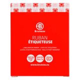 Ruban polyester 12 mm blanc écriture noire