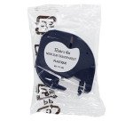 Ruban plastique 12 mm transparent écriture noire