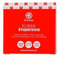 Cinta Bruneau 12 mm x 4m transparente escritura negro - Dymo 12267