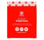 Cinta Bruneau poliéster 6 mm 7m  blanco negro escritura - Dymo D1 43613