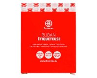 Cinta Bruneau poliéster 19 mm x 7 m blanco negro escritura - Dymo D1 45803
