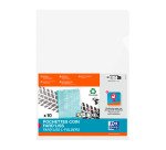 Chemises coin plastique OXFORD Fard'Liss A4 PVC 20/100e transparente incolore - Paquet de 10