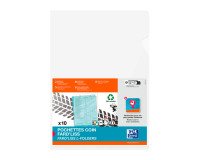 Plastieken L-mapjes OXFORD Fard'Liss A4 PVC 20/100e doorzichtig kleurloos - pak van 10