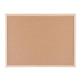 Pinnwand Basic von Bi-Office mit naturbelassenem Holzrahmen 60 x 45 cm