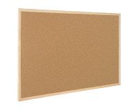 Tablero corcho con marco madera Bi Office