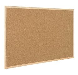 Tablero corcho con marco madera Bi Office