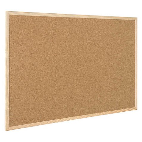 Corkboard with wooden frame Bi Silque 90 x 120 cm