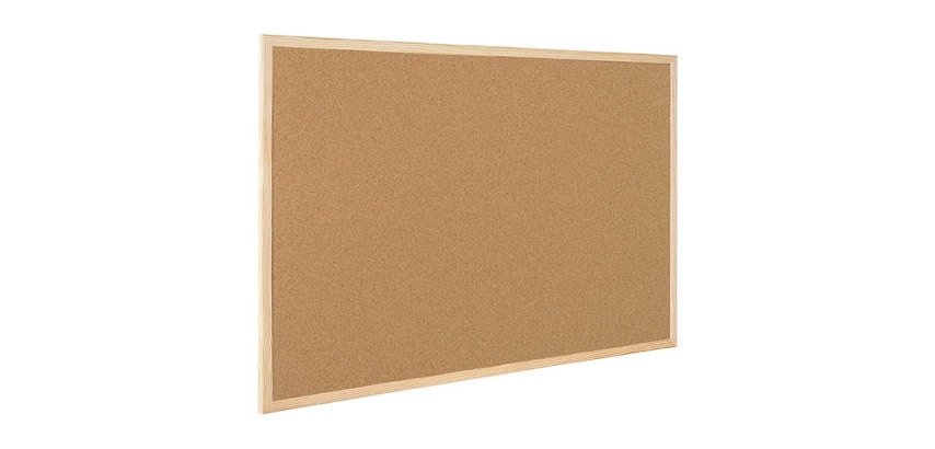 Tableau liège avec cadre bois - 120 x 90 cm