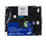 Ruban laminé 9 mm blanc écriture noire