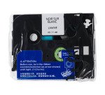 Ruban laminé 12 mm blanc écriture noire