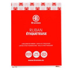 Gelamineerd lint 6 mm wit met zwarte tekst - compatibel Brother TZE 211