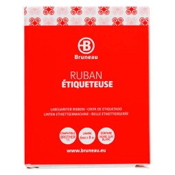 Ruban laminé 6 mm blanc écriture noire