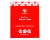 Cinta Bruneau laminada 9 mm x 8 m blanco negro escritura - Brother TZE 221