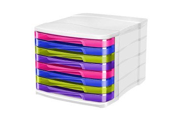 Classifying module Cep Gloss white case with 8 colored drawers