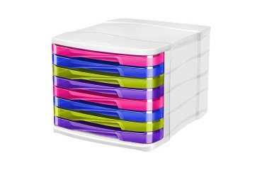 Classifying module Cep Gloss white case with 8 colored drawers
