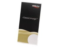 Tafeldisplay Déflecto hellend 1/3 van A4 doorzichtig