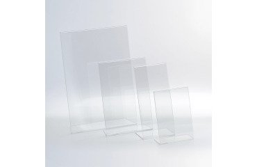Expositor de sobremesa inclinado A4 transparente