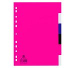Separador A4 polipropileno multicolor Bruneau 6 pestañas reescribibles