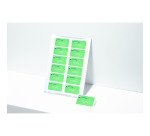 Badge adhésif laser Avery 40 x 75 mm blanc - Boîte de 240