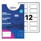 Self-adhesive badge laser Avery 40 x 75 mm - box of 240