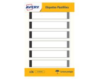 Etiqueta plastificada autoadhesiva Avery 17 x 86 mm - paquete de 36