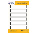 Etiquettes plastifiées autocollantes Avery 17 x 86 mm - paquet de 36