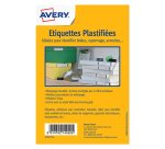 Etiquettes plastifiées autocollantes Avery 17 x 86 mm - paquet de 36
