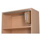 Jeu 2 rails pour dossiers suspendus longueur 75 cm pour tablettes bois L 80 cm