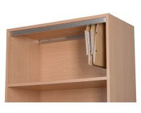 Jeu 2 rails pour dossiers suspendus longueur 75 cm pour tablettes bois L 80 cm