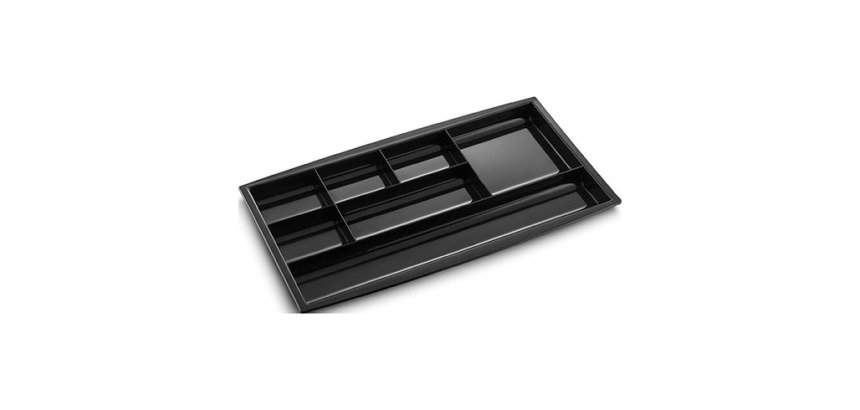 Organiseur de tiroirs Cep à 7 compartiments noir