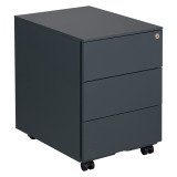 Caisson mobile métal Bruneau 3 tiroirs anthracite