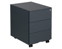 Excellens Drawer Unit Metal with 3 Drawers Anthracite