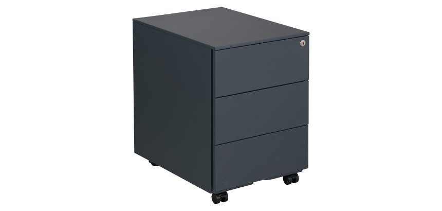 Caisson mobile métal Bruneau 3 tiroirs