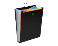 Clasificador vertical expansible 6 divisiones A4 Viquel Rainbow – negro
