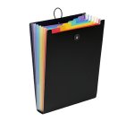 Trieur extensible 6 divisions – A4 vertical -  Viquel Rainbow - noir