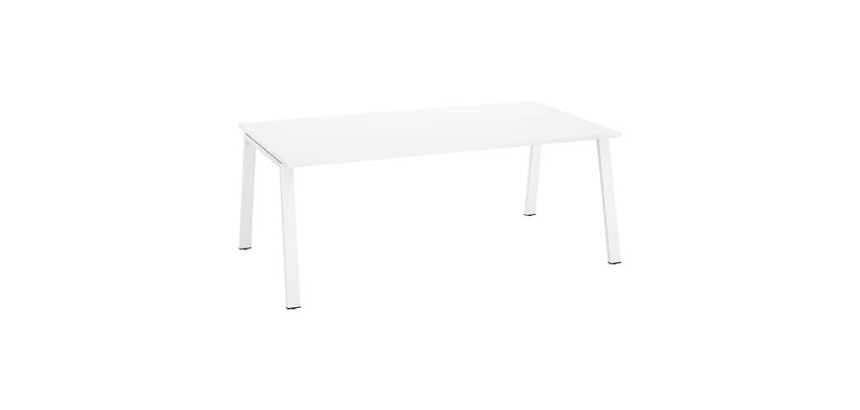 Scrivania direzionale Ecla gambe in metallo