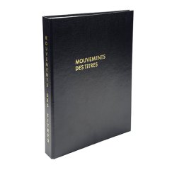 Registre mouvements des titres 591E Exacompta 32 x 24 cm