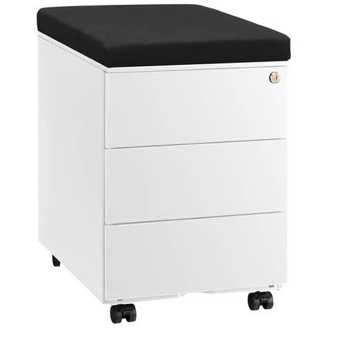 Caisson mobile métal Bruneau avec coussin