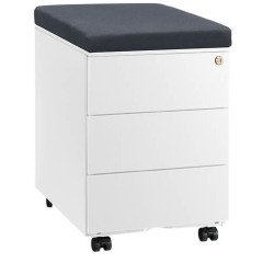 Cajonera móvil metal con cojin Bruneau
