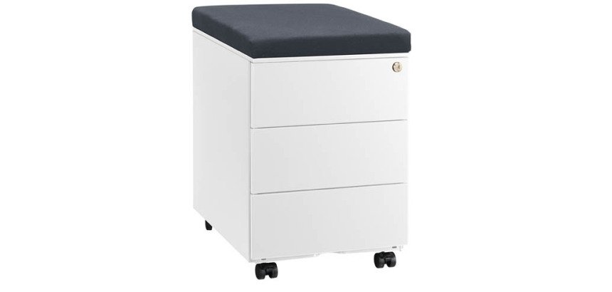 Caisson mobile métal Bruneau avec coussin