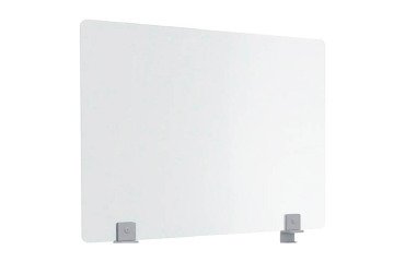 Separation screen B-Zen in tempered glass L 80 x H 60 cm - with attachments for individual desk
