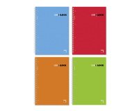 Cuaderno espiral Super Block Surtido Cuadrícula 5x5 mm microperforado A5 14,8 (a) x 21 (h) cm 60 g/m² 160Hojas
