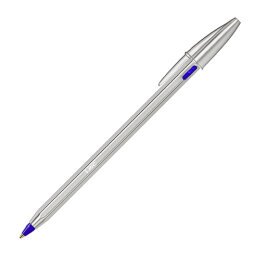 Stylo bille Bic Cristal Renew rechargeable à capuchon pointe 1 mm - écriture moyenne