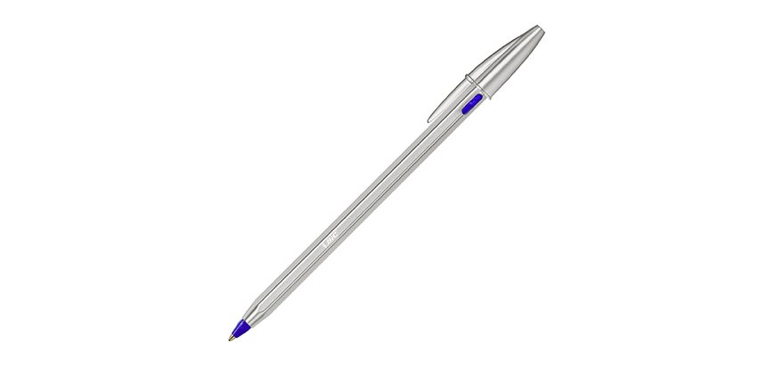 Stylos bille Bic Cristal Renew rechargeable à capuchon pointe 1 mm - éciture moyenne