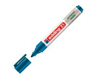 Hervulbare permanente marker Edding E21 kogelvormige punt 1,5 mm blauw