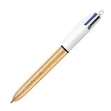 Ballpoint pen Bic 4 colors Festif retractable point 1 mm - medium writing